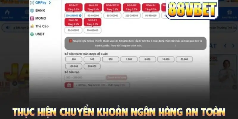 Thực hiện chuyển khoản ngân hàng an toàn khi nộp vốn